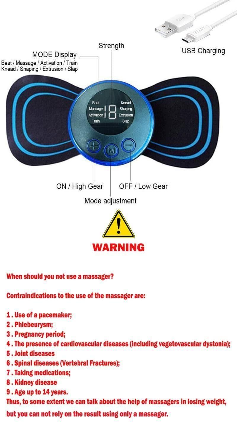 Mini Rechargeable Electric Massager for Shoulder,Arms,Legs,Back Pain for Men and Women