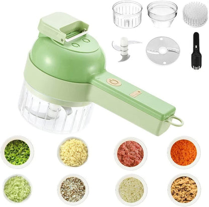 4 in 1 Portable Electric Vegetable Cutter Set - 50 % OFF