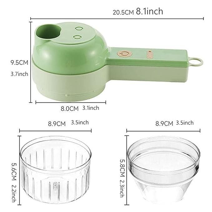 4 in 1 Portable Electric Vegetable Cutter Set - 50 % OFF