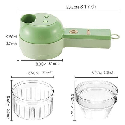 4 in 1 Portable Electric Vegetable Cutter Set - 50 % OFF