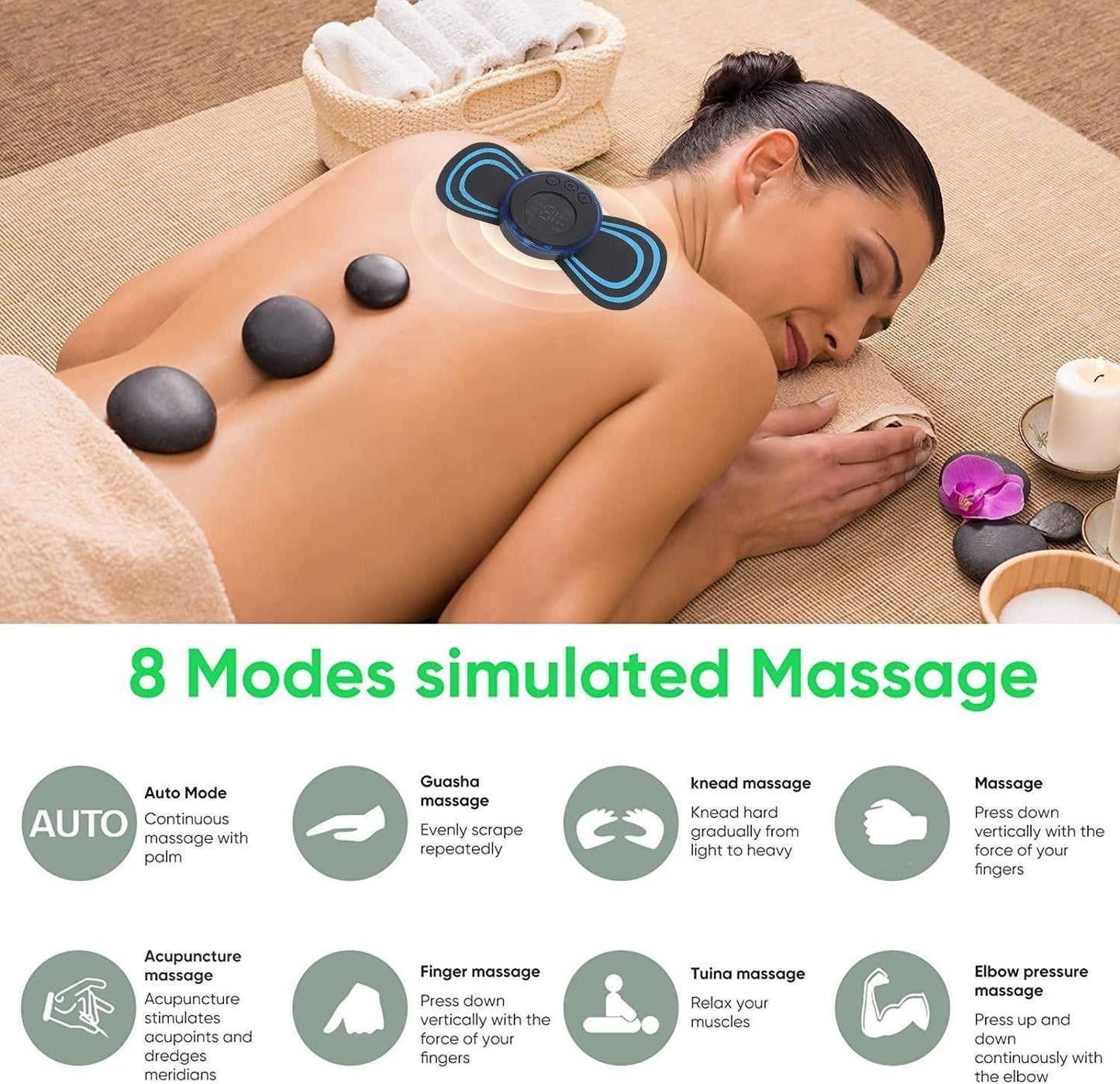 Mini Rechargeable Electric Massager for Shoulder,Arms,Legs,Back Pain for Men and Women