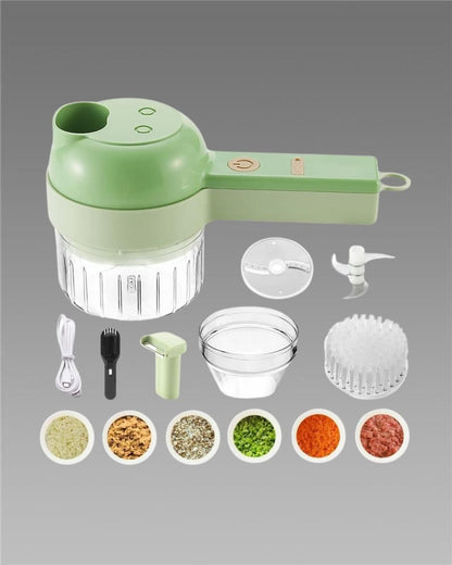 4 in 1 Portable Electric Vegetable Cutter Set - 50 % OFF