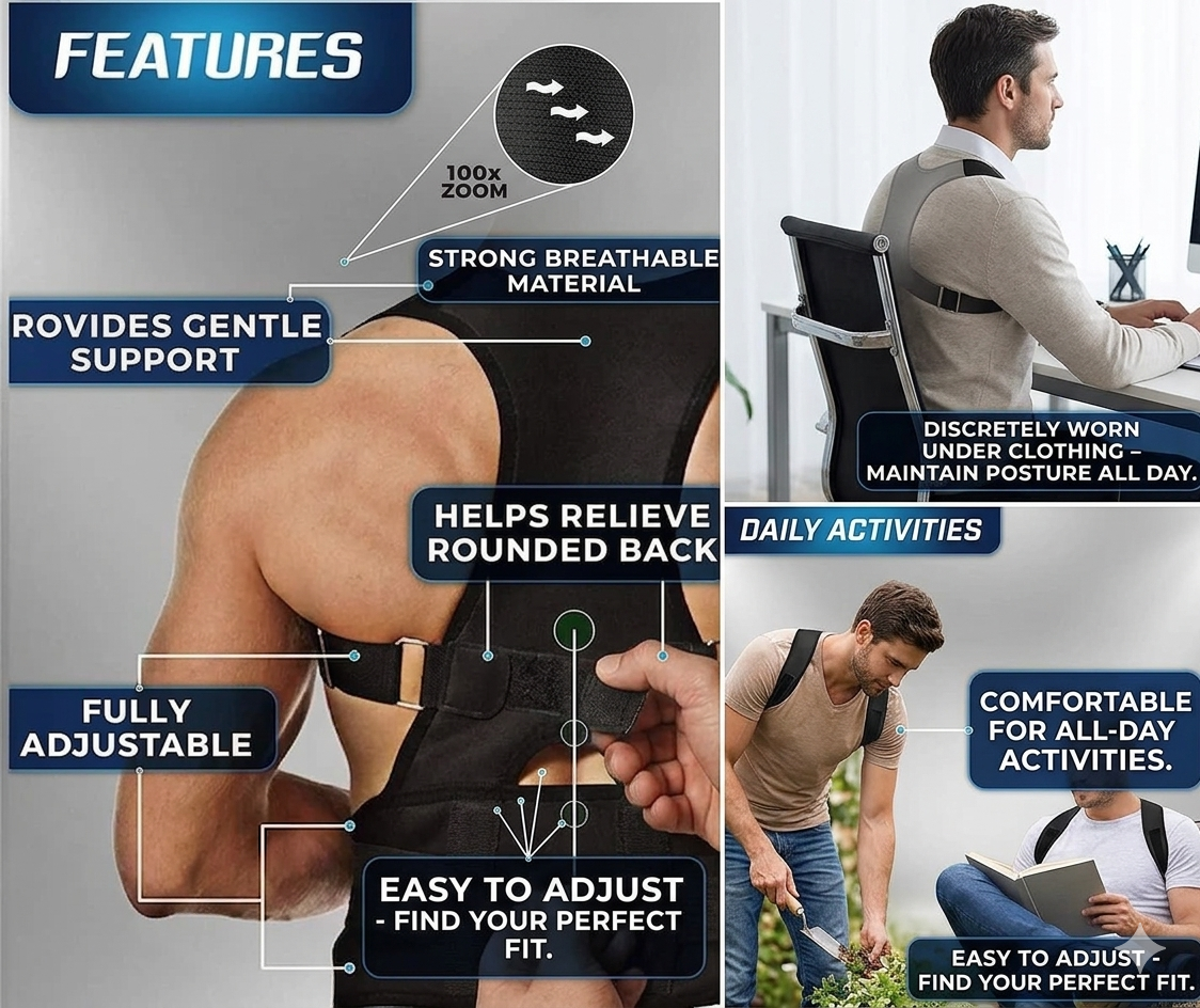 Posture Corrector Belt Unisex - 50% OFF