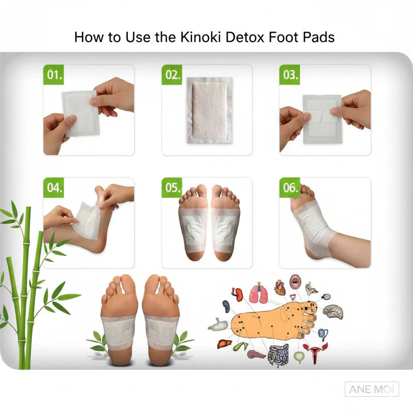 Detox Foot Patches Pads for Body Stress Relief (Set of 10) (Buy 1 Get 1 Free)